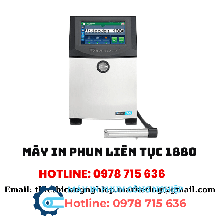 Máy in phun liên tục 1880 3 máy in phun 1880 Videojet