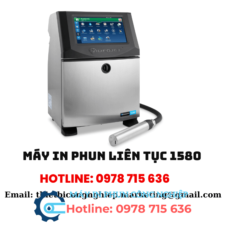 Máy in phun liên tục 1580 Videojet 3 Máy in phun liên tục 1580