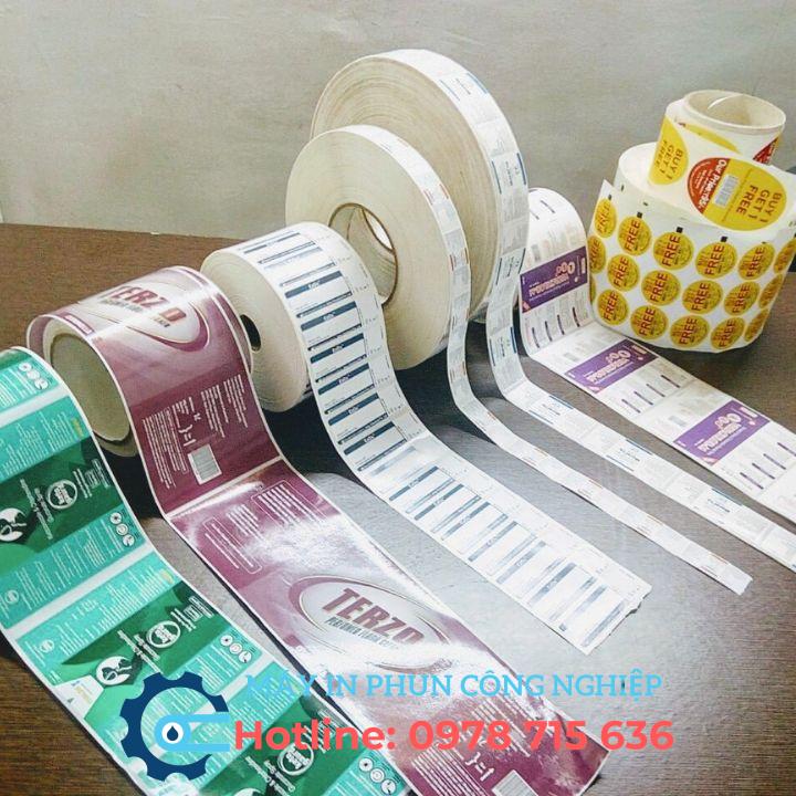 Nhãn máy in date code 4x4 in - 13-BD44W1-88 5 Nhãn dùng cho máy in phun công nghiệp LPA