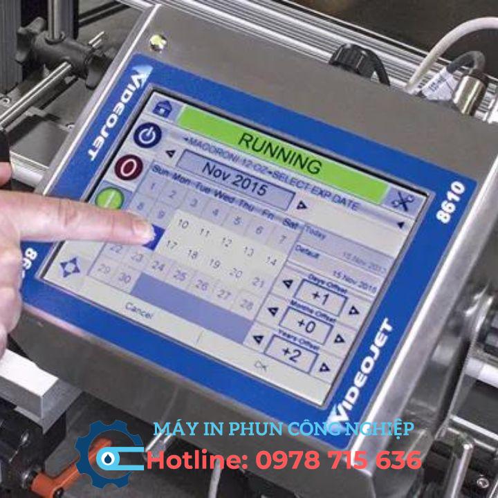 Máy in phun mực nhiệt Videojet 8610 3 Máy in nhiệt Videojet 8610